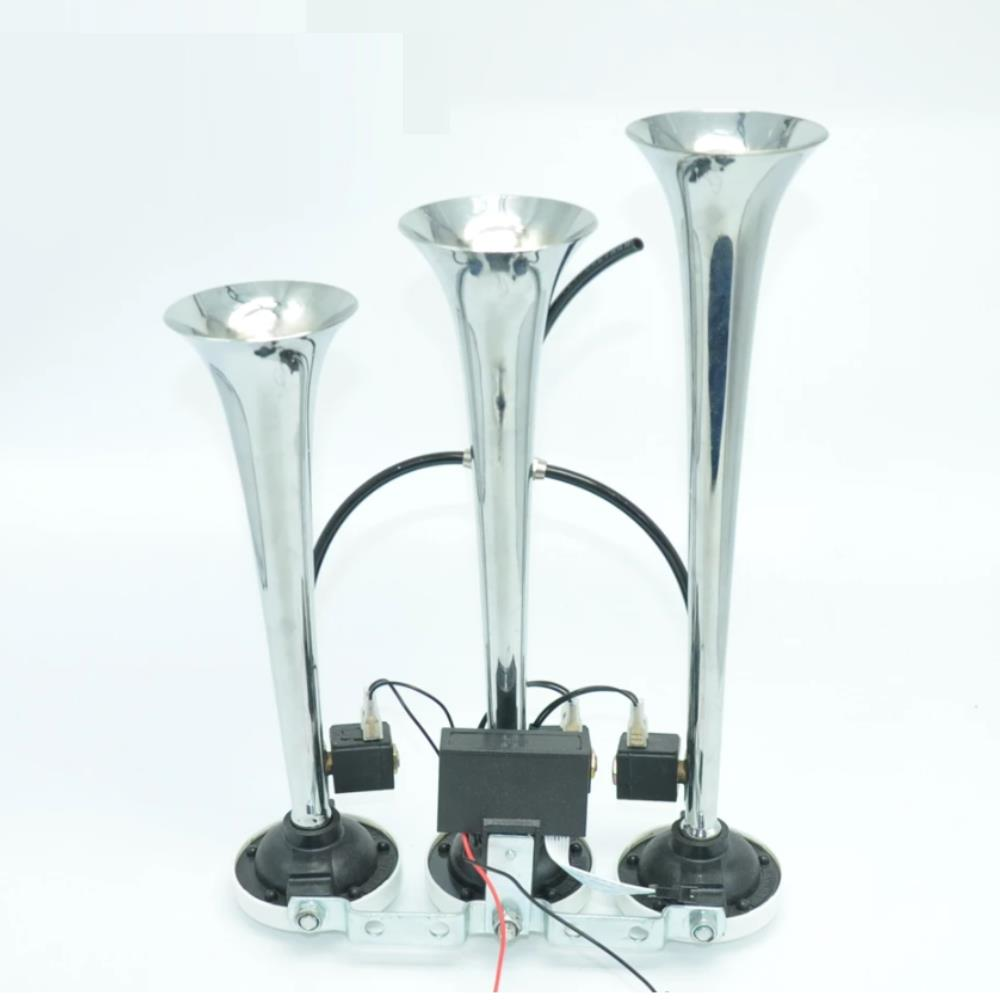 HAVALI DALİ DALİ KORNA 24 VOLT 3 BORULU KROM 110-135db