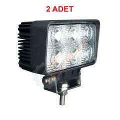 TUNÇ L1009 12-36V ÇALIŞMA LAMBASI 6 LED DİKDÖRTGEN 2 ADET