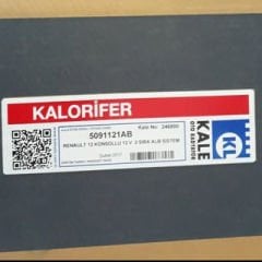 KALE Marka Renault R.12 Toros Konsollu Çorum Kaloriferi