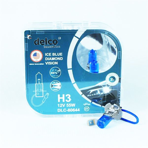 DLC-80644 12V AMPÜL H3 55 WATT İCE BLUE DİAMOND VISION IŞIK İKİLİ SET