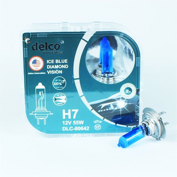 DLC-80642 12V AMPÜL H7 55 WATT İCE BLUE DIAMOND VISION İKİLİ SET