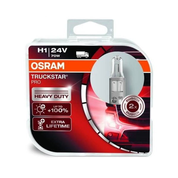 OSRAM 64155 TSP DUO 24V AMPÜL H1  %100 DAHA FAZLA IŞIK UZUN ÖMÜRLÜ İKİLİ SET