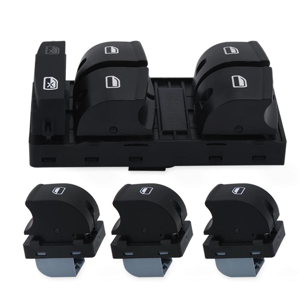 AUDİ A3 CAM DÜĞMESİ ANAHTARI TAKIMI SOL DÖRTLÜ + TEKLİ 2004--2013