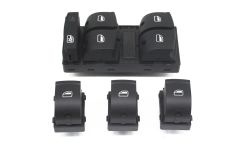 AUDİ A6 SOL DÖRTLÜ VE TEKLİ CAM DÜĞMESİ ANAHTARI TAKIM 2005--2011
