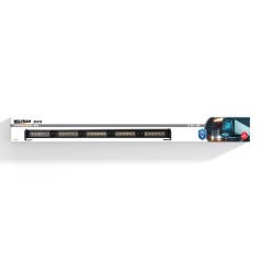 WOLFRAM 31576 12V-24V TEPE LAMBASI YUVARLAK İKAZLI LED 14 FONKSİYONLU 76 CM E BELGELİ SARI