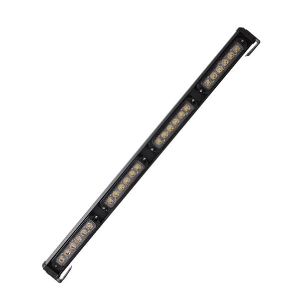 WOLFRAM 31561 12V-24V TEPE LAMBASI YUVARLAK İKAZLI LED 14 FONKSİYONLU 61 CM E BELGELİ SARI