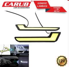 CARUB 4323004 12V GÜNDÜZ FARI YAPIŞTIRMALI L TİP BEYAZ