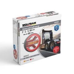WOLFRAM 40101 10V - 30V STOP LAMBA HAMBURGER NEON R LEDLİ SAĞ 3 FONKSİYON