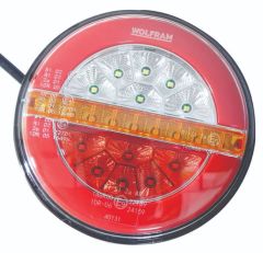 WOLFRAM 40131 10V - 30V STOP LAMBA HAMBURGER NEON R LEDLİ SAĞ 4 FONKSİYON