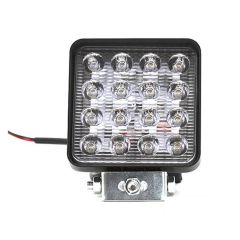 4 ADET CARUB ÇALIŞMA LAMBASI 10-30V 48W 16 LED KARE SİYAH (12 VOLT VE 24 VOLT ARAÇLARA UYGUNDUR)