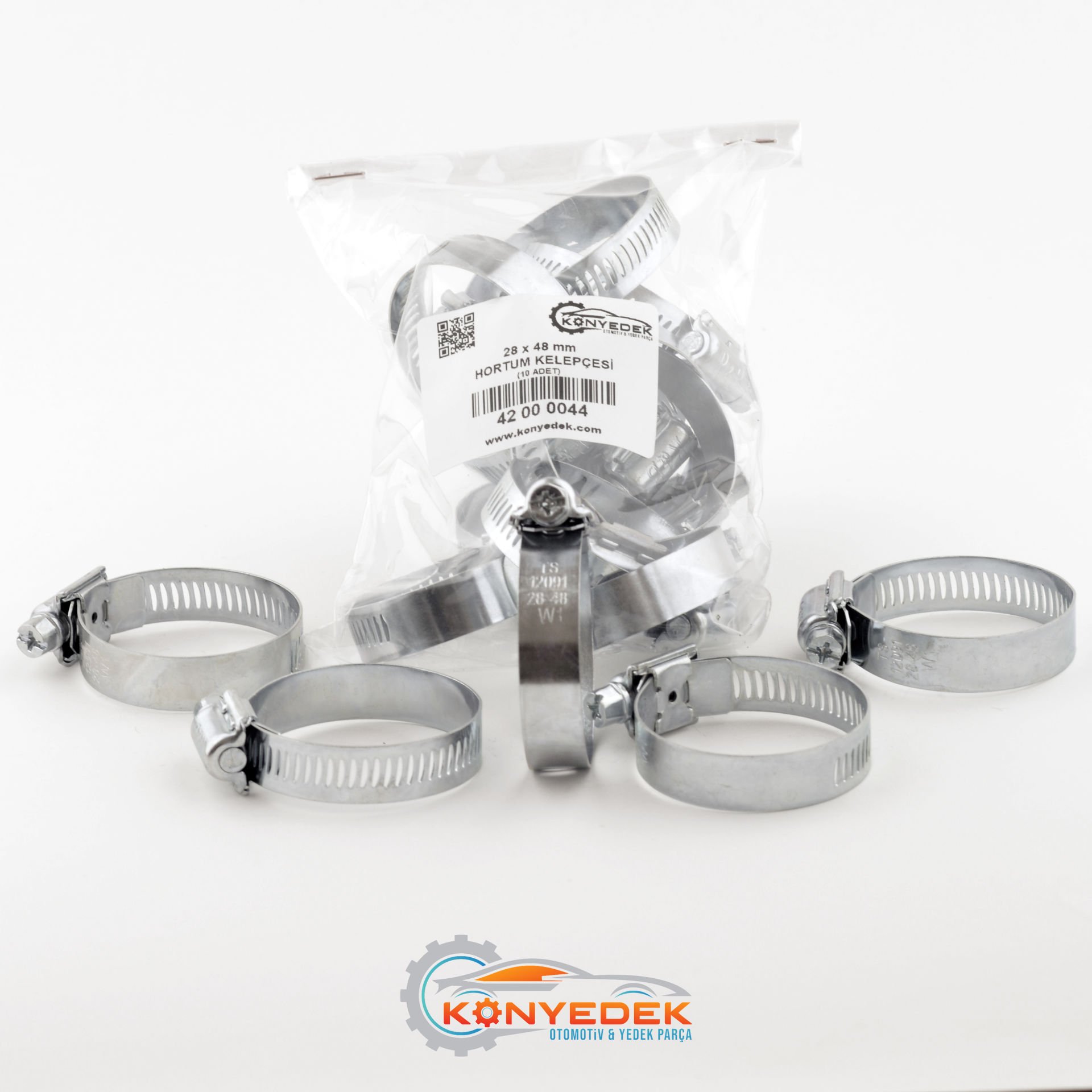28 x 48 mm Metal Hortum Kelepçesi (200 Adet)
