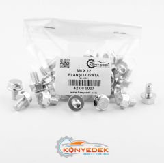 M8 X 12 mm Flanşlı Cıvata (500 Adet)