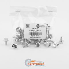 M6 X 12 mm Flanşlı Cıvata (600 Adet)