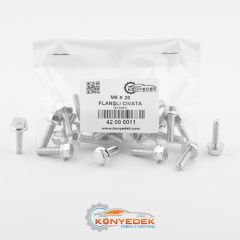 M6 X 20 mm Flanşlı Cıvata (600 Adet)