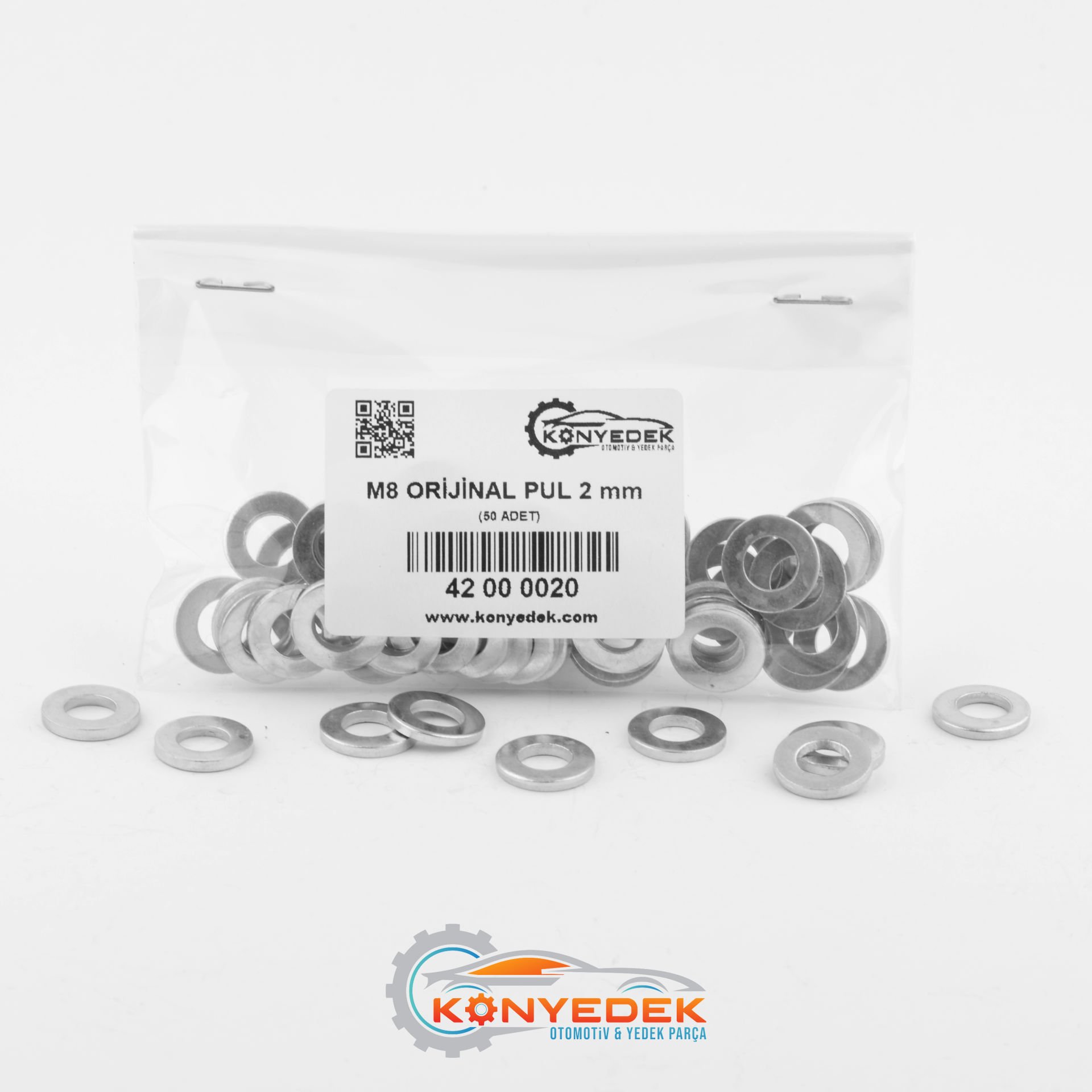 M8 Orijinal Pul 2 mm (1000 Adet)