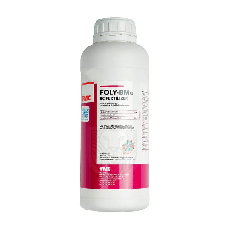FMC Foly-BMo -  %11 Bor + %0,5 Molibden İçerikli Sıvı Mikro Besin Maddesi - 1 Litre
