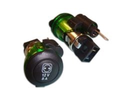 12 VOLT ÇAKMAKLIK ŞARJ TABANI KAPAKLI ÜNİVERSAL