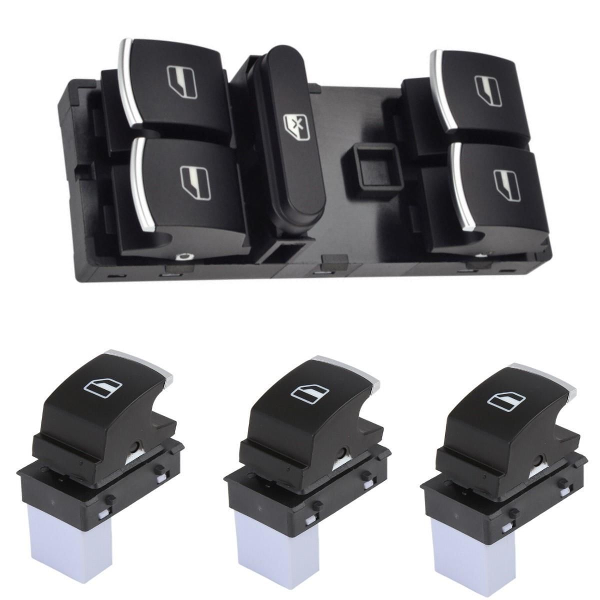 SEAT LEON CAM AÇMA DÜĞMESİ ANAHTARI TAKIMI 2006--2012 KROM