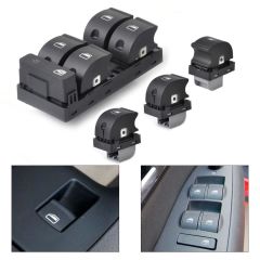AUDİ A4 DÖRTLÜ VE TEKLİ CAM ANAHTARI DÜĞMESİ SETİ 2002--2008