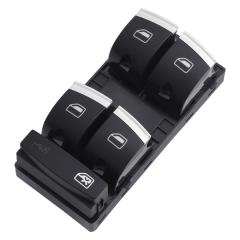 AUDİ Q7 SOL DÖRTLÜ CAM AÇMA DÜĞMESİ ANAHTARI KROM 2007--2014