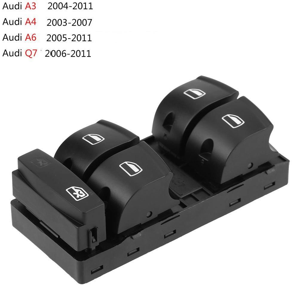 AUDİ A6 SOL DÖRTLÜ CAM DÜĞMESİ ANAHTARI 2005--2011