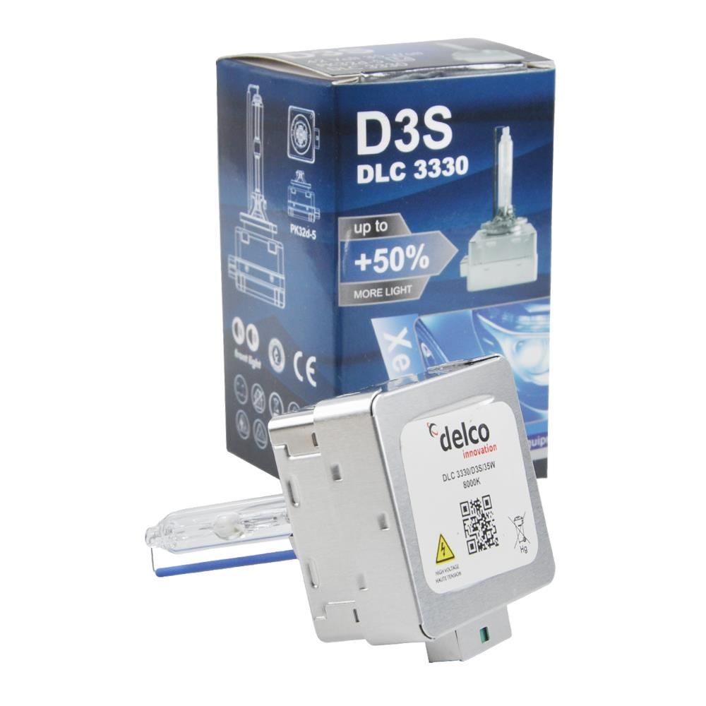 DELCO D3S 8000K +%50 FAZLA IŞIK BUZ MAVİSİ OEM XENON FAR AMPULÜ