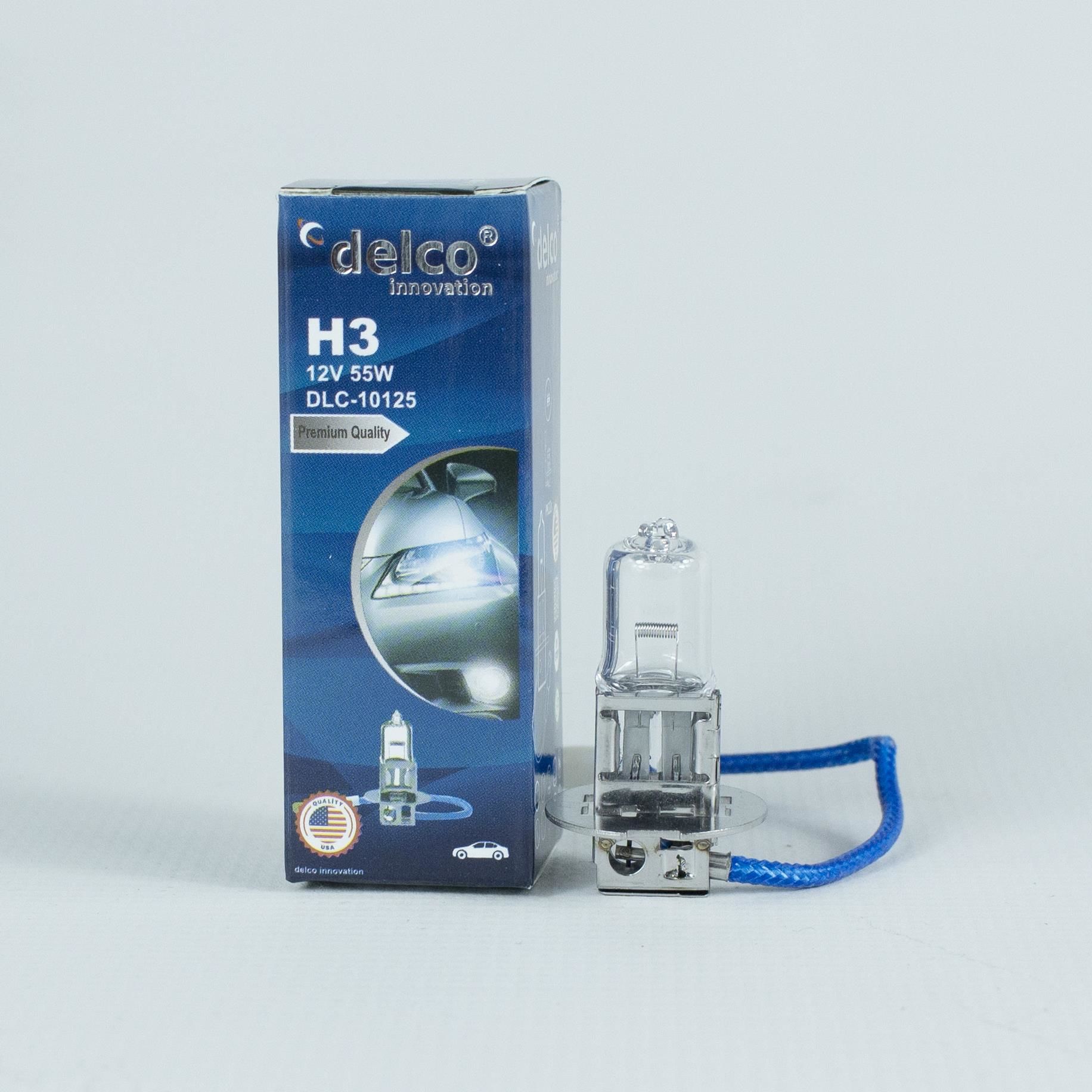 DELCO U.S.A H3 +%30 FAZLA IŞIK 12 VOLT HALOGEN AMPUL PK22S 10 ADET