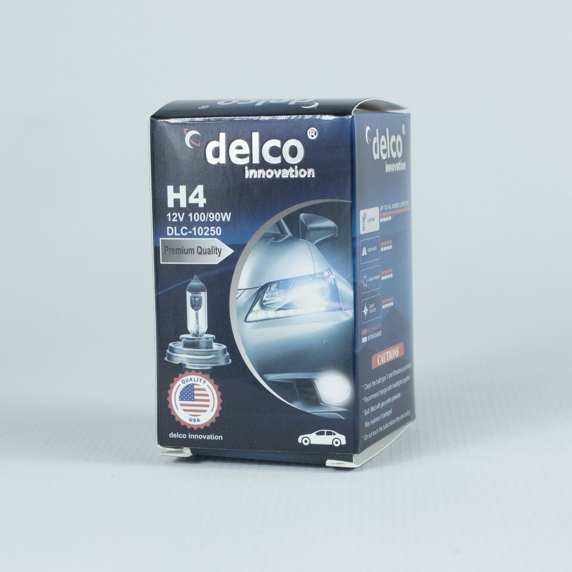 DELCO U.S.A H4 90/100W TABLALI 45T FAR AMPULÜ 12 VOLT 10 ADET