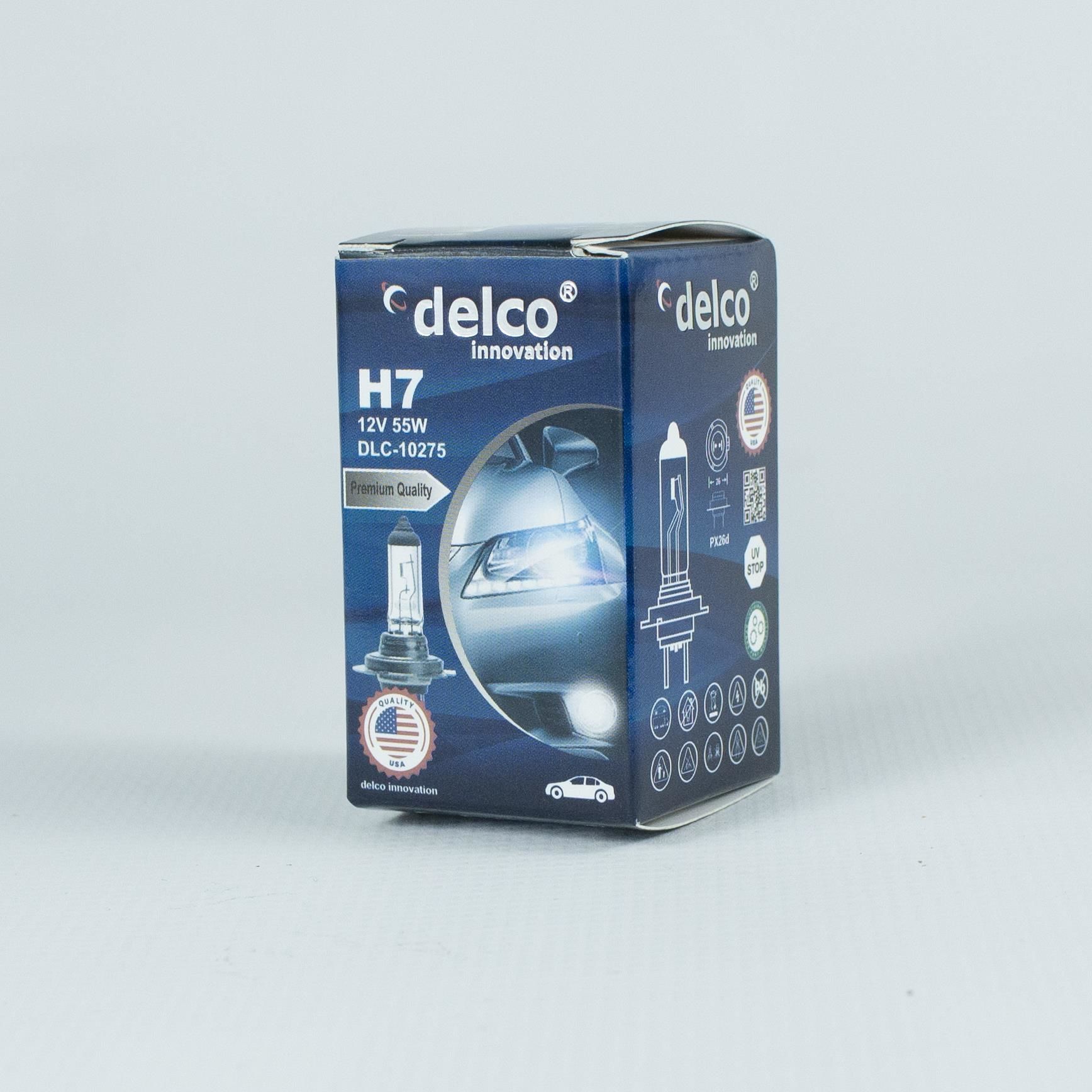 DELCO U.S.A H7 +%30 FAZLA IŞIK HALOGEN AMPUL 12 VOLT 55W 10 ADET PX26D