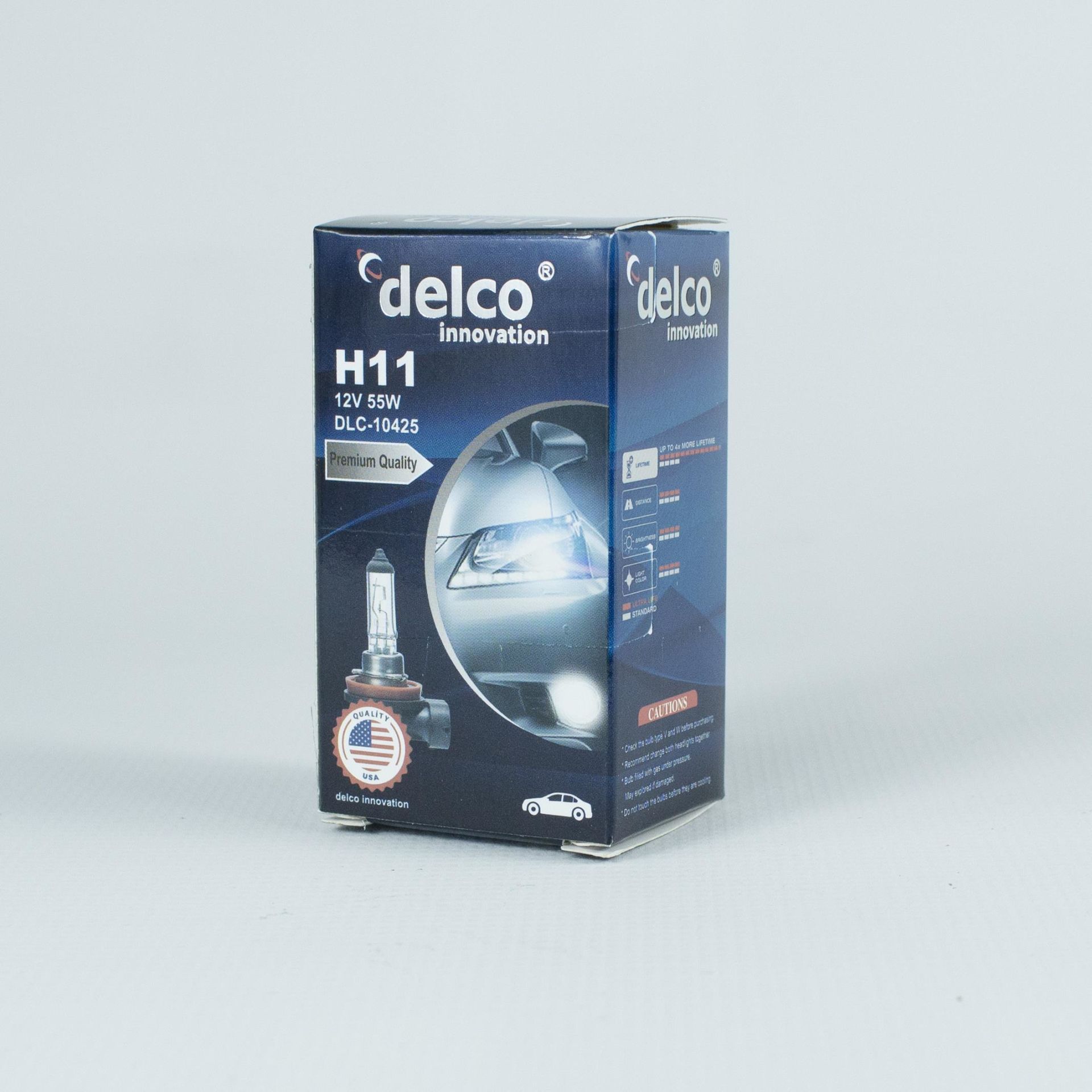 DELCO U.S.A H11 HALOGEN AMPUL 12 VOLT 55W PGJ19-2 10 ADET