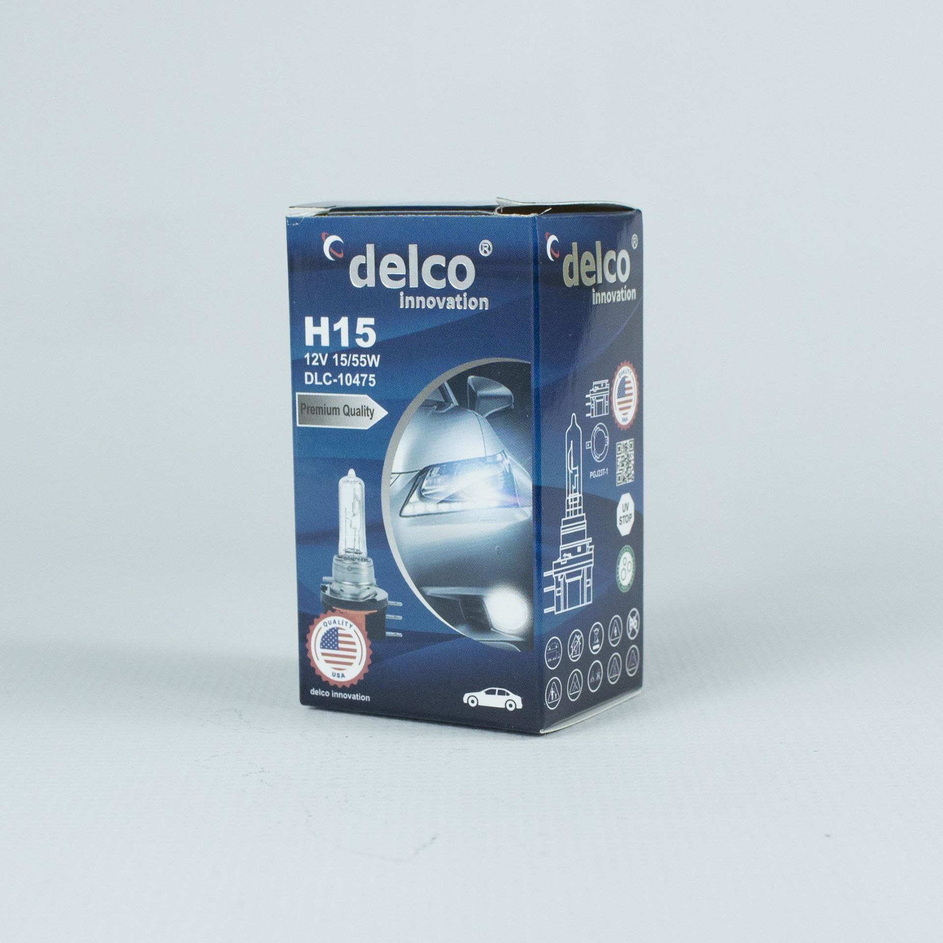 DELCO U.S.A H15 FAR AMPULÜ 12 VOLT 15/55W HALOGEN 10 ADET PGJ23T-1
