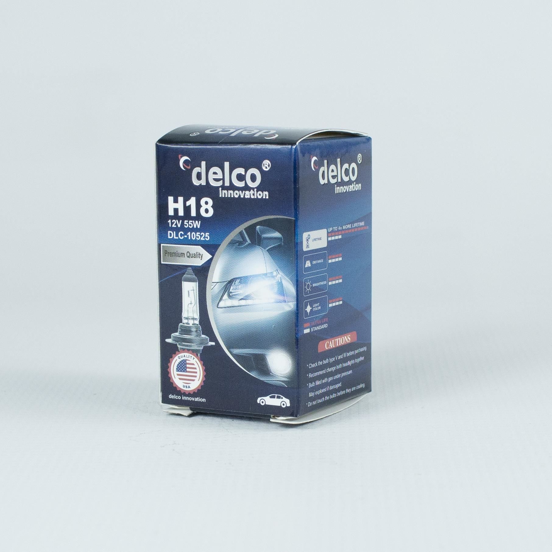 DELCO U.S.A H18 HALOGEN FAR AMPULÜ 12 VOLT 55W PY26D-1 10 ADET