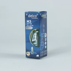 DELCO U.S.A H3 24 VOLT +%30 FAZLA IŞIK HALOGEN AMPUL PK22S 10 ADET