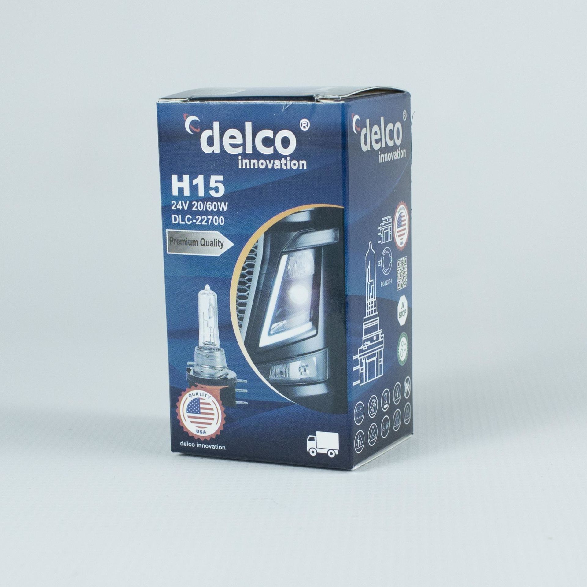 DELCO U.S.A H15 HALOGEN AMPUL 24 VOLT 20/60W PGJ23T-1 10 ADET