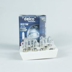 DELCO U.S.A H21 HALOGEN AMPUL H21W 12 VOLT BAY9S 10 ADET
