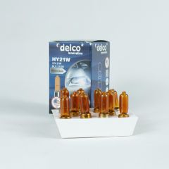 DELCO U.S.A H21 NATUREL AMBER PARK AMPULÜ 12 VOLT 10 ADET HY21W