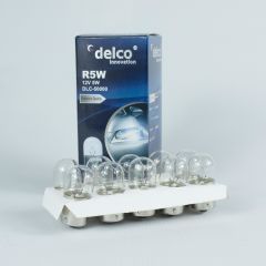 DELCO U.S.A 67 R5W HALOGEN AMPUL 12 VOLT 5WATT BA15S 10 ADET