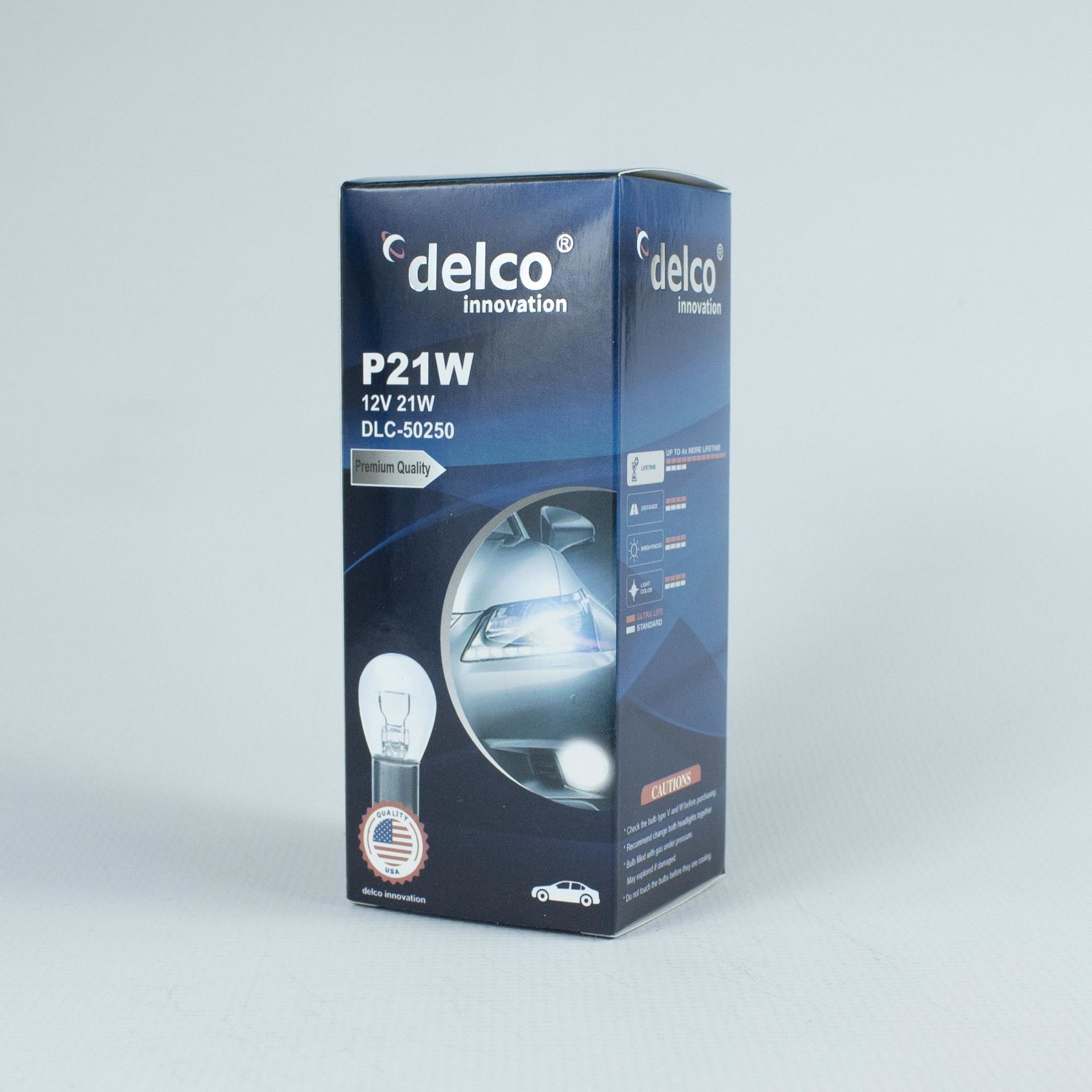DELCO U.S.A P21W 93 HALOGEN AMPUL 12 VOLT BA15S 10 ADET