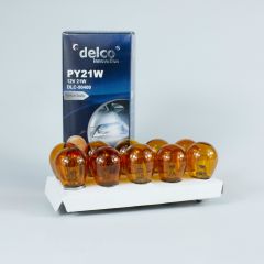 DELCO U.S.A P21W NATUREL AMBER 93 SİNYAL AMPULÜ 12 VOLT 10 ADET BAU15S
