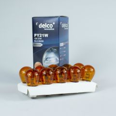 DELCO U.S.A P21W NATUREL AMBER 93 DÜZ TIRNAK SİNYAL AMPULÜ 12VOLT 10 ADET BA15S