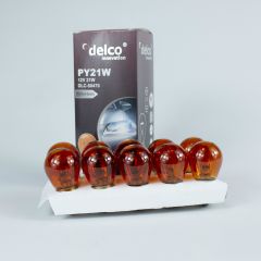 DELCO U.S.A P21W 12 VOLT 93 AMBER AMPUL DÜZ TIRNAK BA15S 10 ADET