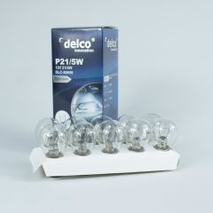 DELCO U.S.A P21/5W 12 VOLT 1016 HALOGEN AMPUL BAY15D 10 ADET