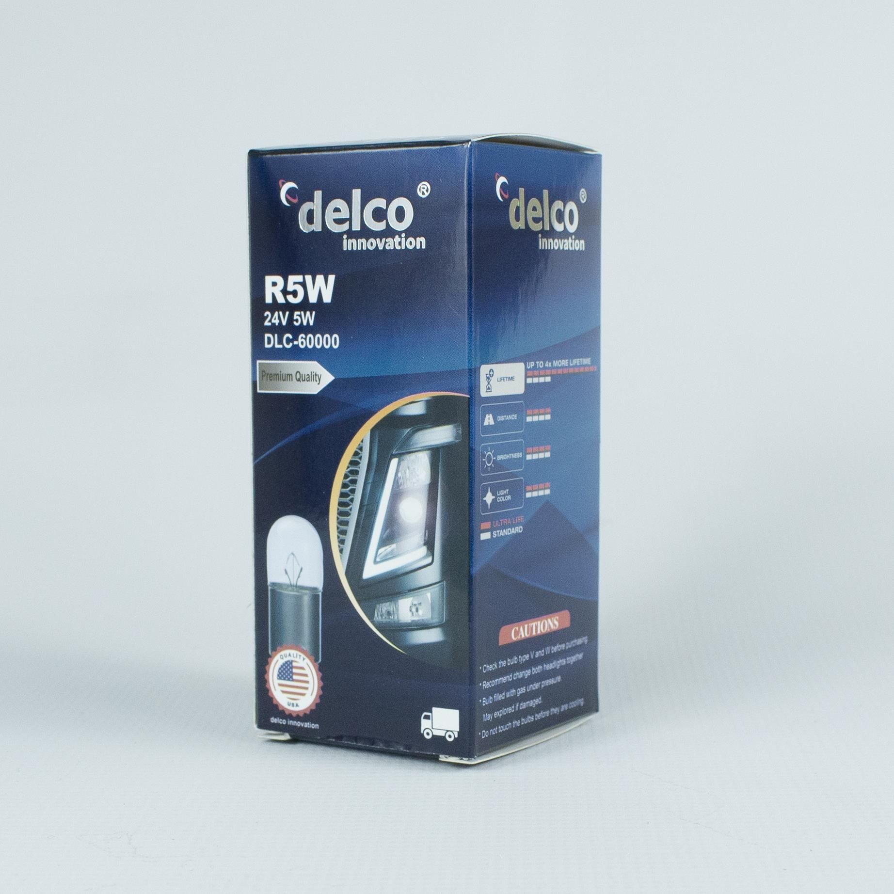 DELCO U.S.A 67 R5W HALOGEN AMPUL 24 VOLT BA15S 10 ADET
