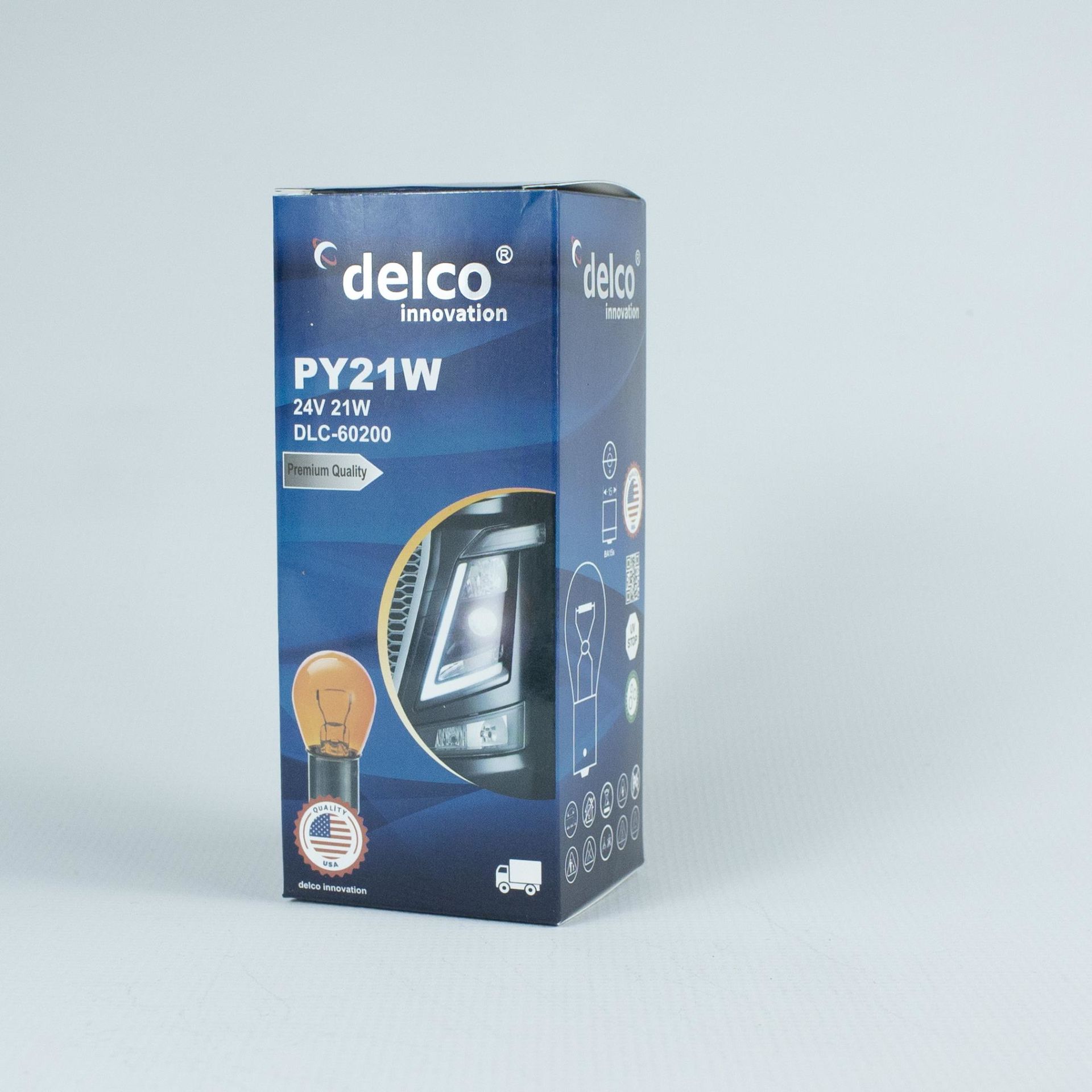 DELCO U.S.A PY21W 93 SİNYAL AMPULÜ NATUREL AMBER 24 VOLT 10 ADET