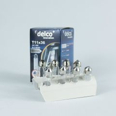 DELCO U.S.A SOFİT AMPUL 36mm 24 VOLT 10W T11X36 HALOGEN 10 ADET