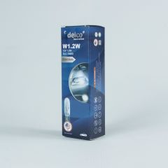 DELCO U.S.A W1.2W MİNİ DİPSİZ T5 GÖSTERGE AMPULÜ 12 VOLT 10 ADET