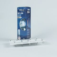 DELCO U.S.A W1.2W MİNİ DİPSİZ T5 GÖSTERGE AMPULÜ 12 VOLT 10 ADET