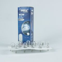 DELCO U.S.A W3W DİPSİZ AMPUL T10 HALOGEN 12 VOLT 10 ADET