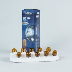 DELCO U.S.A WY5W T10 DİPSİZ AMPÜL NATUREL AMBER 12 VOLT 10 ADET