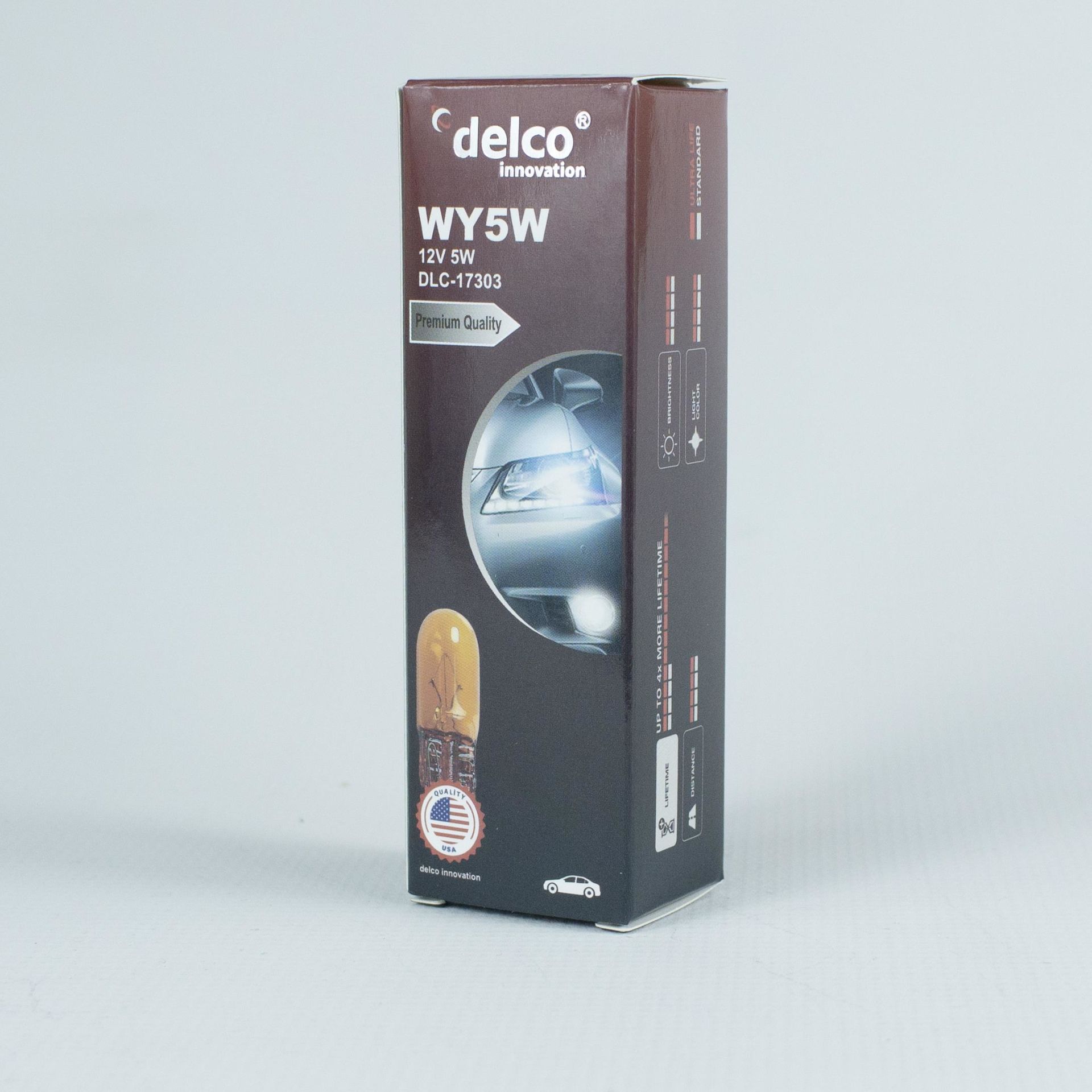 DELCO U.S.A W5W T10 AMBER TURUNCU DİPSİZ AMPUL 12 VOLT 10 ADET